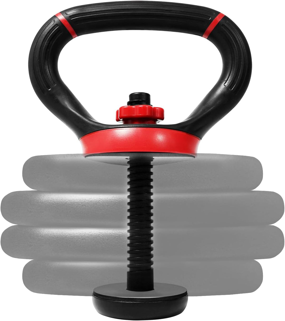 Adjustable Kettlebell Handle for Weight Plates, Dumbbell Converter for Strength Training Kettlebells, Home Gym