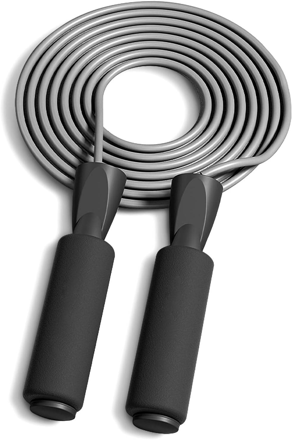 Jump Rope, Adjustable Jumping Ropes ble with Ball Bearings, Skipping Rope Tangle-Free Rapid Speed for Men Women Kids, Steel Jump Ropes Workout with Foam Handles for Home Exerci, Fitness