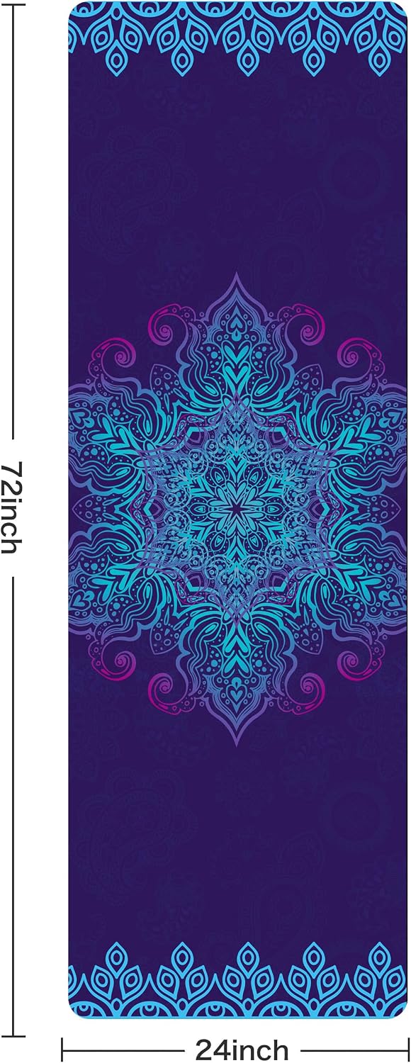 Non-Slip Thick Yoga Mat with Strap
