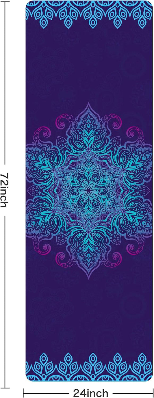 Non-Slip Thick Yoga Mat with Strap