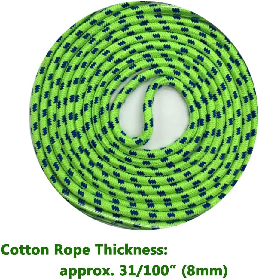 16 FT Double Dutch Jump Rope for Kids, Adjustable Rainbow Skipping Rope with Wooden Handles, Perfect for Fitness, Outdoor Fun, School Sports, and Party Games
