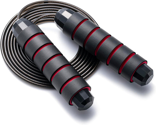 Jump Rope, Adjustable Jump Ropes,Skipping Rope Tangle-Free Rapid Speed with Ball Bearings for Women Men Kids,Exerci & Slim Body Jumprope at Home School Gym