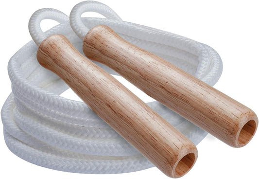 Classic Nylon Jump Rope with Wood Handles, 16-Feet (le)