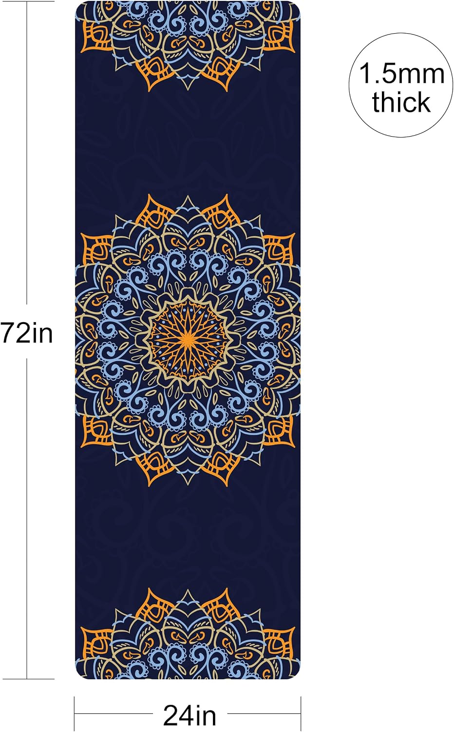 Lightweight Foldable Non-Slip Travel Yoga Mat